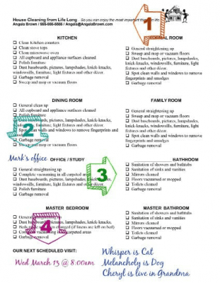 Worksheet for Your Cleaning - Savvy Cleaner Worksheet Business Card Secrets