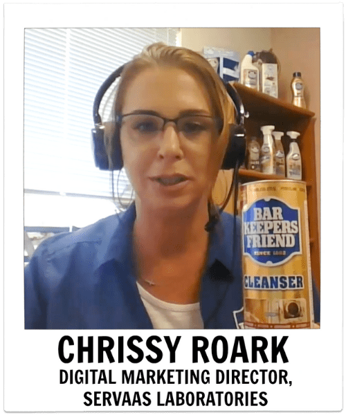 Chrissy Roark, Servaas Laboratories, Savvy Cleaner Guest Expert