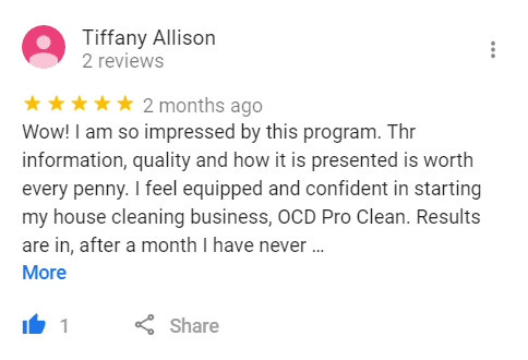 Tiffany Allison, Savvy Cleaner Training Review