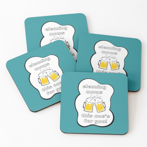 Cleaning Moms Savvy Cleaner Funny Cleaning Gifts Coasters