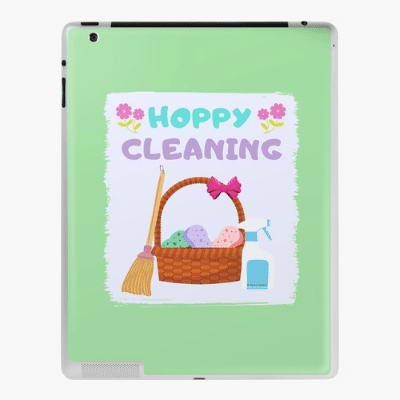 Hoppy Cleaning Savvy Cleaner Funny Cleaning Gifts Ipad Case