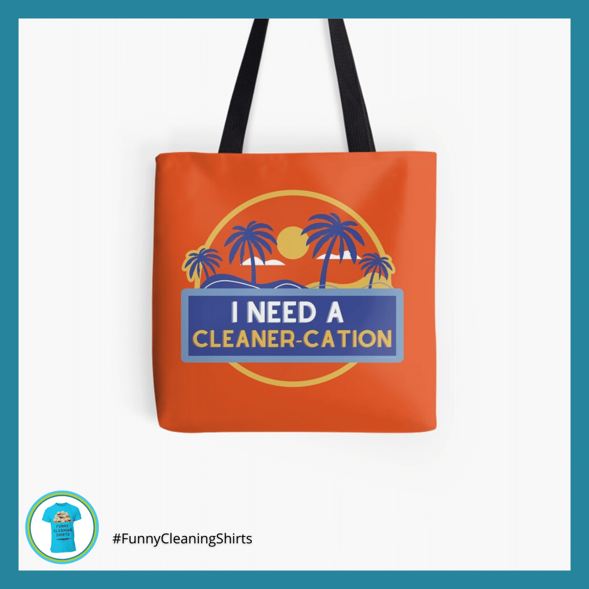 Cleaner-Cation Savvy Cleaner Funny Cleaning Shirts Tote
