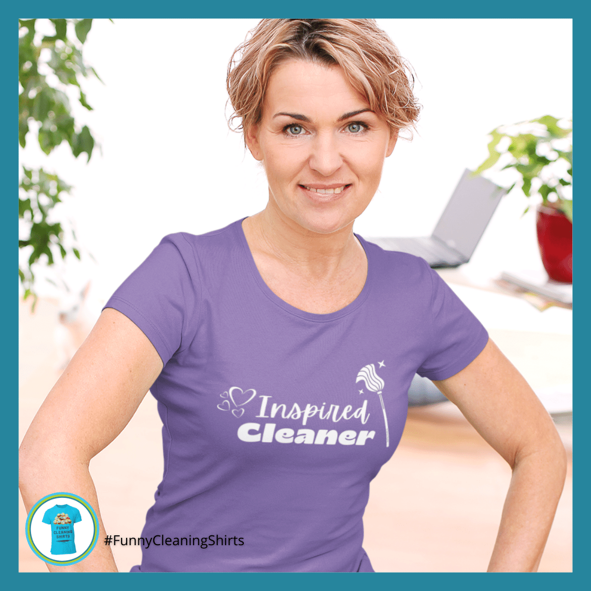 Inspires Cleaner Savvy Cleaner Funny Cleaning Shirts Standard Tee