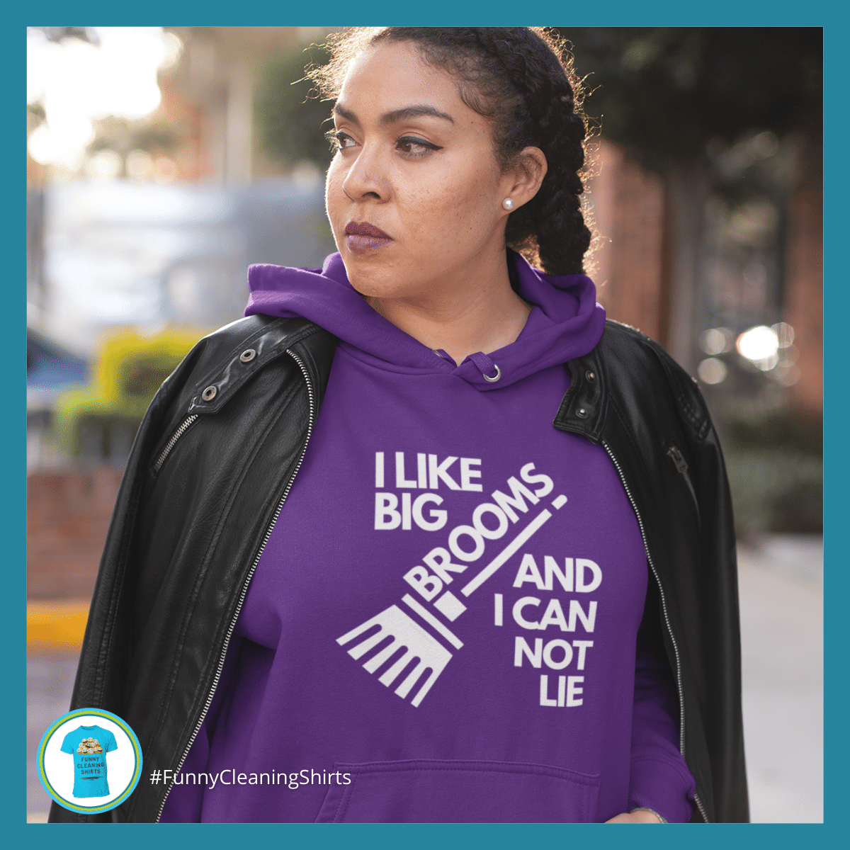 I Like Big Brooms Savvy Cleaner Funny Cleaning Shirts Hoodie