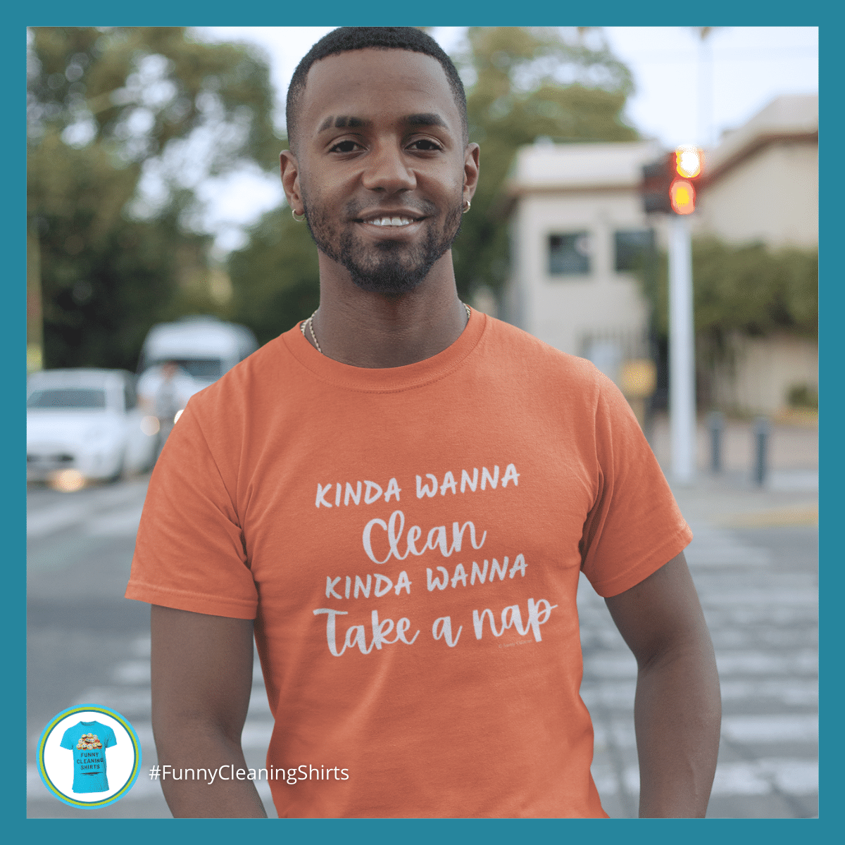 Kinda Wanna Clean Savvy Cleaner Funny Cleaning Shirts Standard Tee