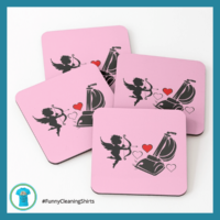 Cupids Cleaning Savvy Cleaner Funny Cleaning Shirts Coasters
