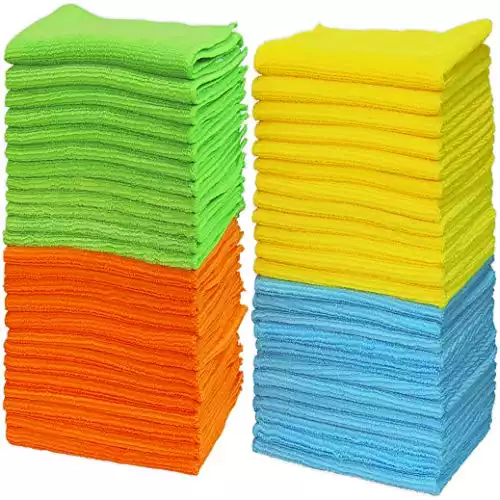 50-Pack Microfiber Cleaning Cloths