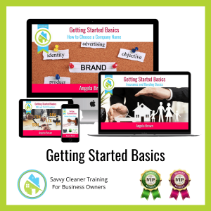 02 Getting Started Basics Savvy Cleaner Training Angela Brown