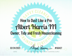 Albert Harris Dust Like a Pro Savvy Cleaner Training
