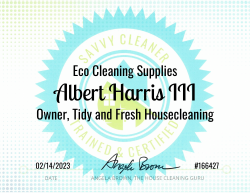 Albert Harris Eco Cleaning Supplies Savvy Cleaner Training