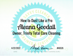 Aleana Goodall Dust Like a Pro Savvy Cleaner Training