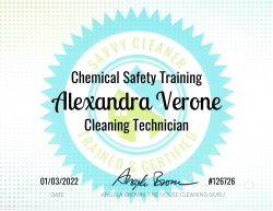 Alexandra Verone Chemical Safety Training Savvy Cleaner Training 1000x772