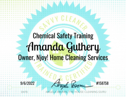 Amanda Guthery Chemical Safety Training Savvy Cleaner Training