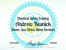 Andrew Resnick Chemical Safety Training Savvy Cleaner Training