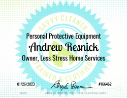 Andrew Resnick Personal Protective Equipment Savvy Cleaner Training