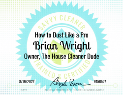 Brian Wright Dust Like a Pro Savvy Cleaner Training