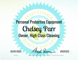 Chelsey Parr Personal Protective Equipment Savvy Cleaner Training