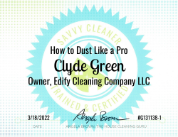 Clyde Green Dust Like a Pro Savvy Cleaner Training