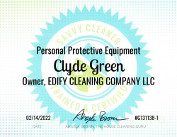 Clyde Green Personal Protective Equipment Savvy Cleaner Training