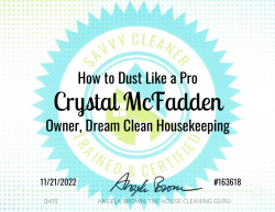 Crystal McFadden Dust Like a Pro Savvy Cleaner Training