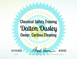 Dalton Ousley Chemical Safety Training Savvy Cleaner Training 1000x772