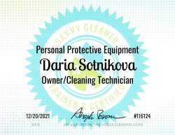 Daria Sotnikova Personal Protective Equipment Savvy Cleaner Training