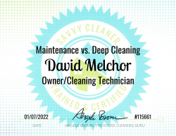 David Melchor Equipment Cleaning and Sanitization Savvy Cleaner Training 1000x772