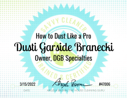 Dusti Garside Branecki Dust Like a Pro Savvy Cleaner Training