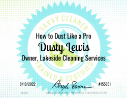 Dusty Lewis Dust Like a Pro Savvy Cleaner Training