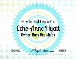 Echo-Anne Hyatt Dust Like a Pro Savvy Cleaner Training