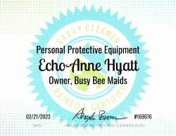 Echo-Anne Hyatt Personal Protective Equipment Savvy Cleaner Training