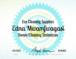 Edna Mwamfwagasi Eco Cleaning Supplies Savvy Cleaner Training