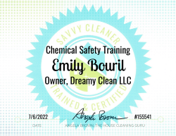Emily Bouril Chemical Safety Training Savvy Cleaner Training