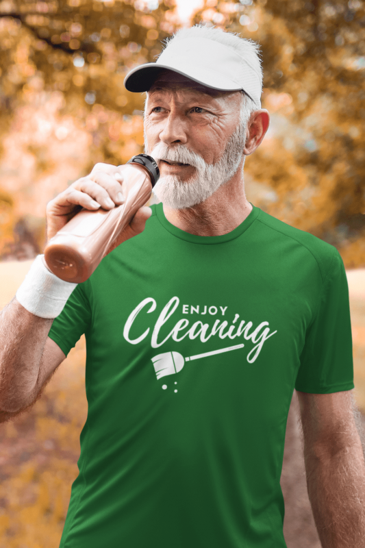 Enjoy Cleaning Savvy Cleaner Funny Cleaning Shirts Men's Standard T-Shirt
