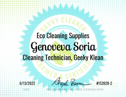 Genoveva Soria Eco Cleaning Supplies Savvy Cleaner Training