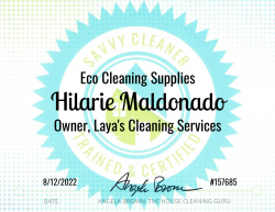 Hilarie Maldonado Eco Cleaning Supplies Savvy Cleaner Training