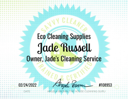 Jade Russell Eco Cleaning Supplies Savvy Cleaner Training
