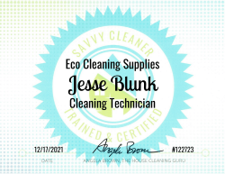 Jesse Blunk Eco Cleaning Supplies Savvy Cleaner Training