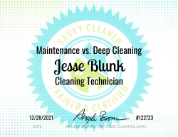 Jesse Blunk Maintenance vs. Deep Cleaning Savvy Cleaner Training