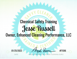 Jesse Russell Chemical Safety Training Savvy Cleaner Training 1000x772