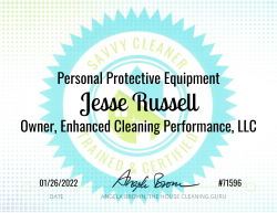 Jesse Russell Personal Protective Equipment Savvy Cleaner Training 1000x772