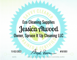 Jessica Atwood Eco Cleaning Supplies Savvy Cleaner Training