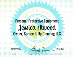 Jessica Atwood Personal Protective Equipment Savvy Cleaner Training