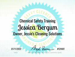 Jessica Bergum Chemical Safety Training Savvy Cleaner Training 1000x772