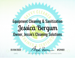 Jessica Bergum Equipment Cleaning and Sanitization Savvy Cleaner Training 1000x772