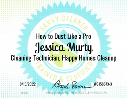 Jessica Murty Dust Like a Pro Savvy Cleaner Training