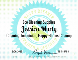 Jessica Murty Eco Cleaning Supplies Savvy Cleaner Training