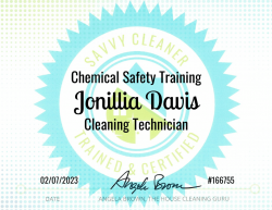 Jonilla Davis Chemical Safety Training Savvy Cleaner Training