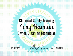 Jony Kosman Chemical Safety Training Savvy Cleaner Training