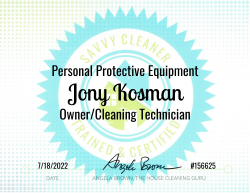 Jony Kosman Personal Protective Equipment Savvy Cleaner Training